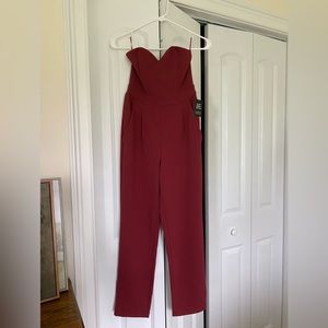Express strapless jumpsuit